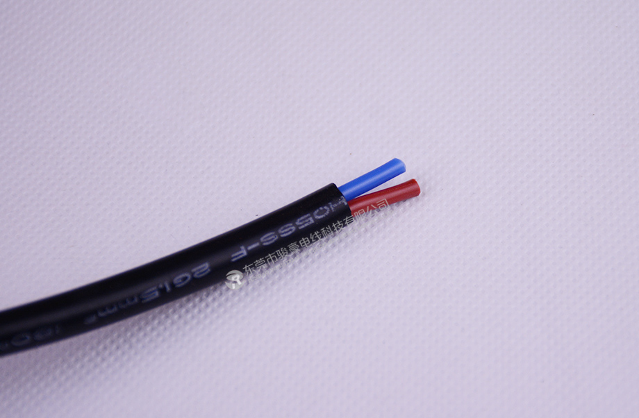 VDE 1.5平方玄色2芯欧规高温硅胶电缆线