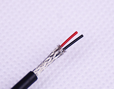 2 Core Teflon Shielded Cable With Silicone Jacket 