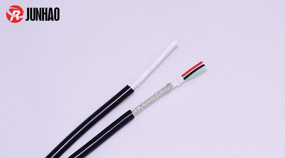 3core teflon shielded wire with silicone coated 
