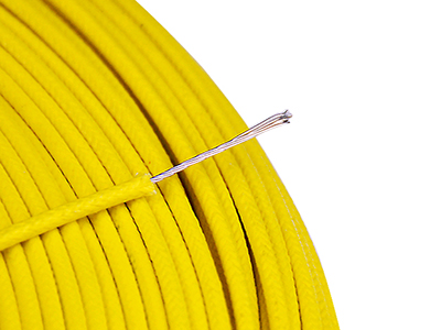 Electric Wires UL3122 High Temp Silicone Fiberglass Braided Copper Wire 22AWG