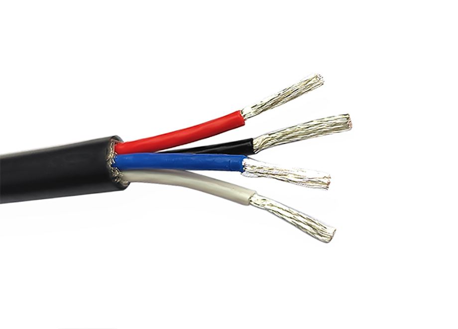 4 core silver cable 6.2mm