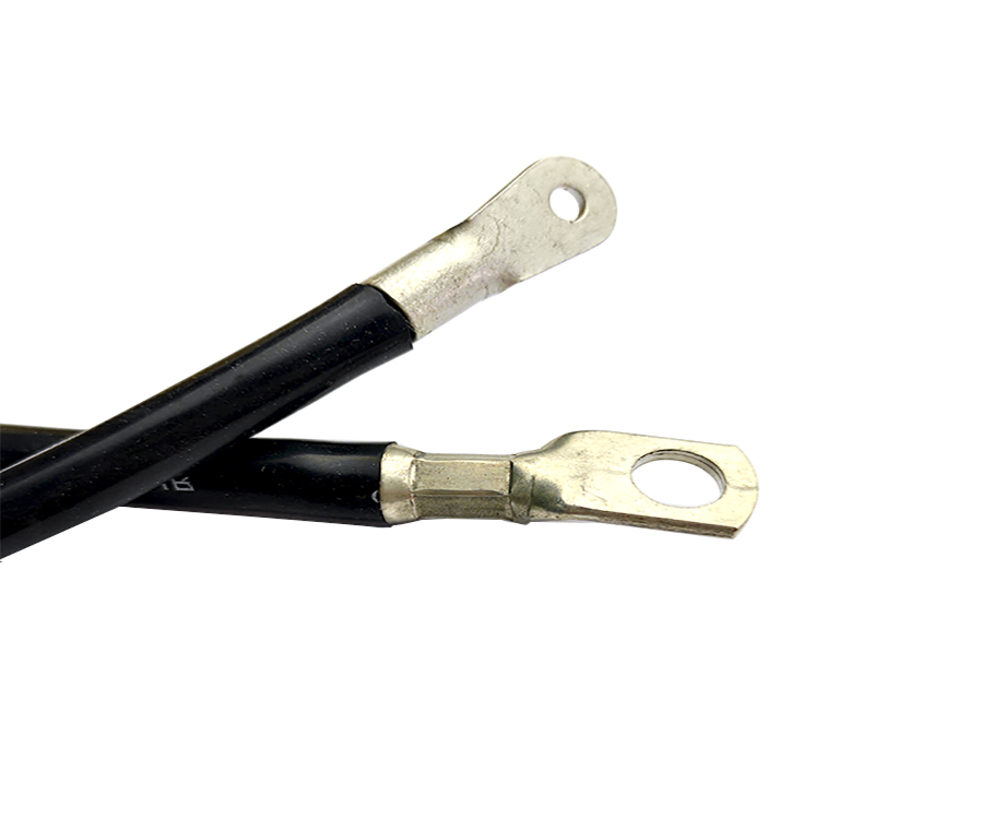 Custom Electric Wire 6 awg  Silicone Rubber Insulated Cable with round Terminal  1